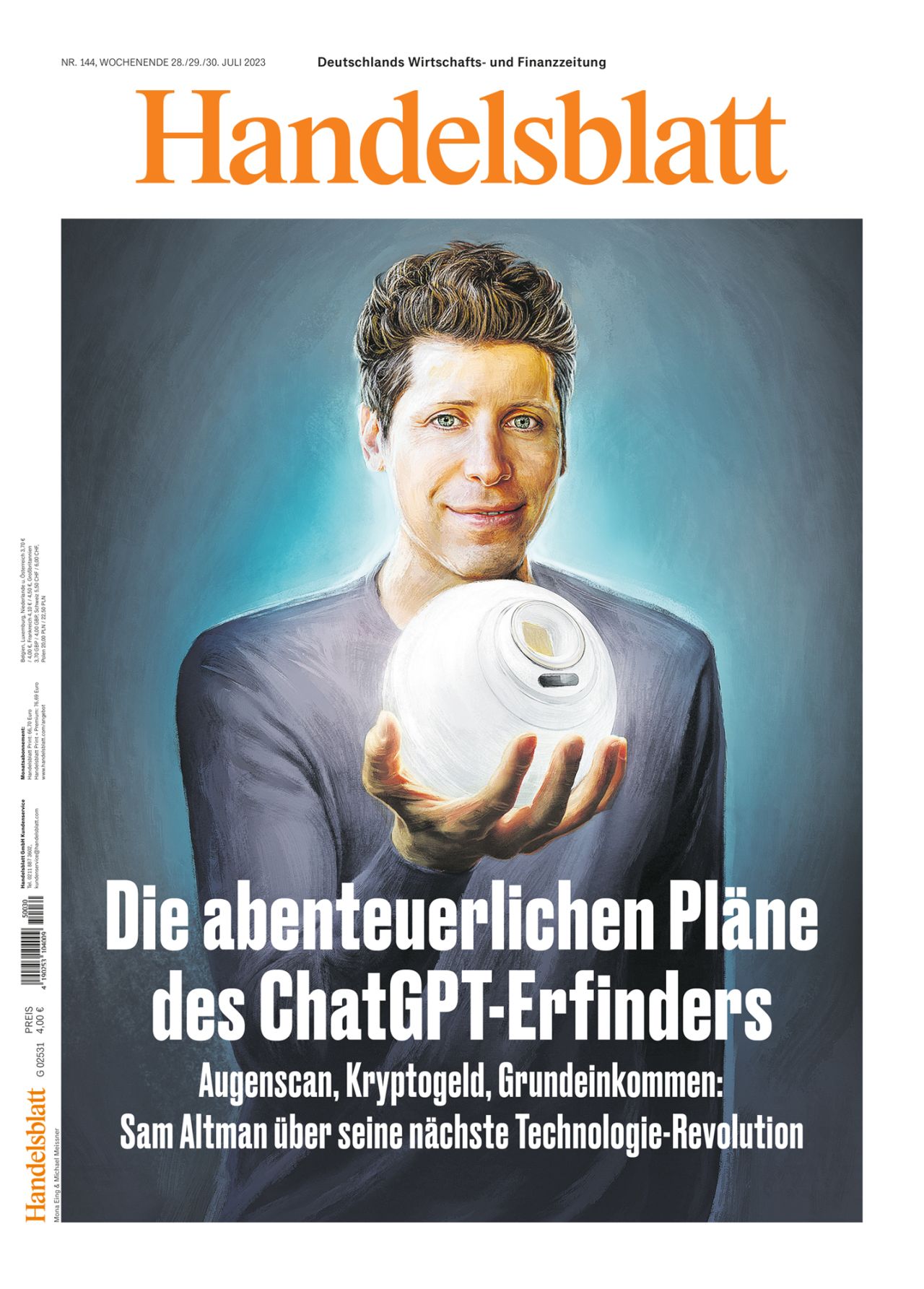 Er will die Iris von acht Milliarden Menschen scannen: Die bizarren Pläne des ChatGPT-Erfinders