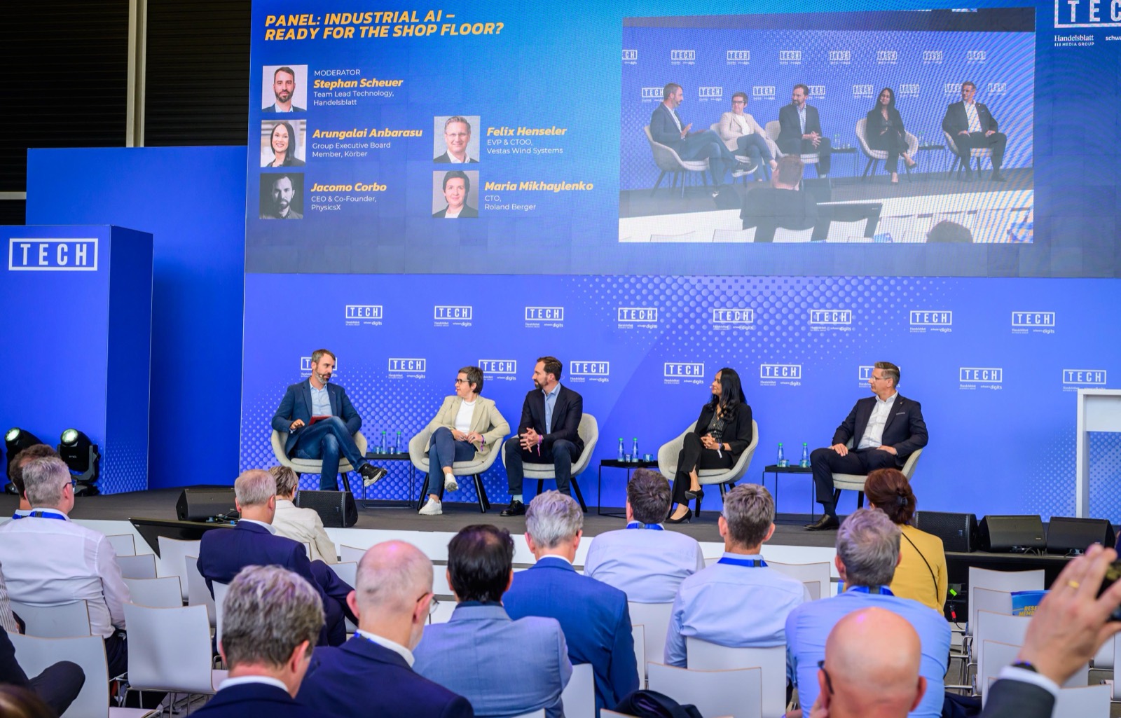 Stephan Scheuer moderiert das Panel „Industrial AI“ auf der Handelsblatt TECH 2026 in Heilbronn